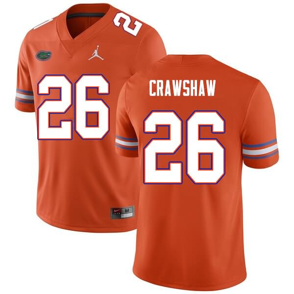 Men's NCAA Florida Gators Jeremy Crawshaw #26 Stitched Authentic Nike Orange College Football Jersey TIB2565PJ